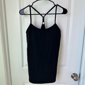 lululemon athletica Power Y black tank top